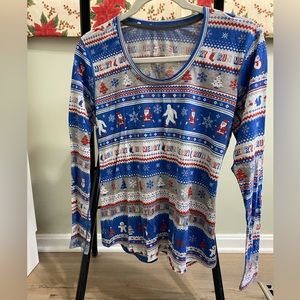 Brooks Christmas running long sleeve holiday shirt